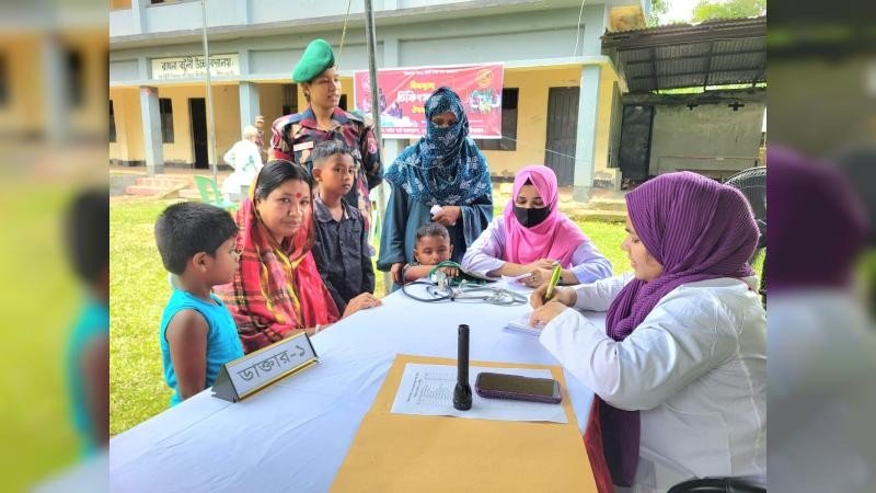 জুড়ীর সীমান্তে ৫২ বিজিবির ফ্রি মেডিকেল ক্যাম্প অনুষ্ঠিত