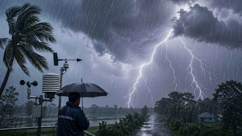 ১৫ জেলায় ঝোড়ো হাওয়া ও বজ্রসহ বৃষ্টির পূর্বাভাস
