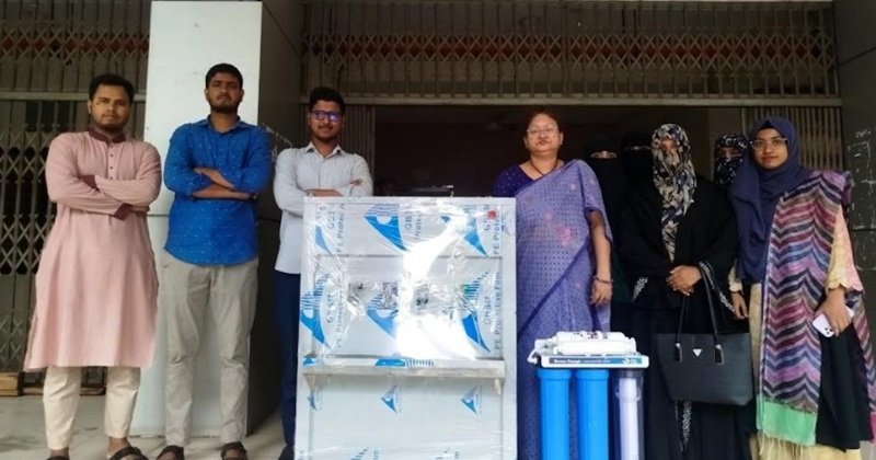 জবির ছাত্রী হলে বিশুদ্ধ ও ঠান্ডা পানির ফিল্টার হস্তান্তর