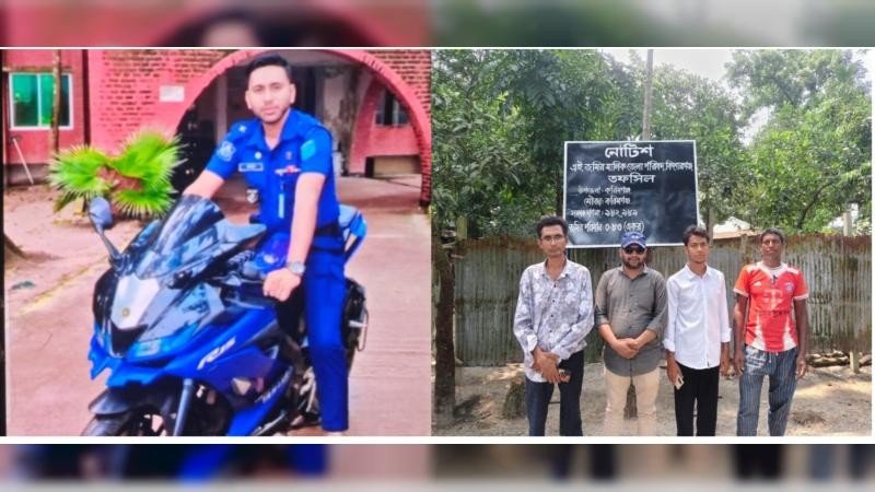 এএসআই বুলবুলের নির্দেশে জেলা পরিষদের সাইনবোর্ড ভাঙচুর করে নদীতে নিক্ষেপ 