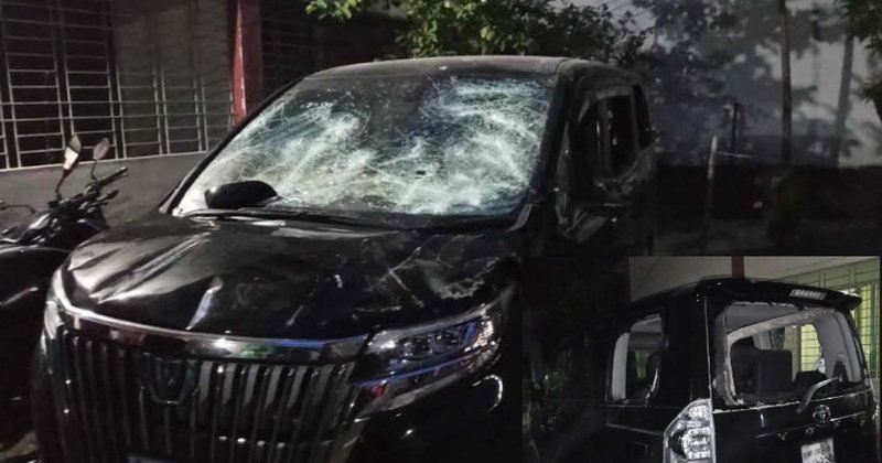 জামালপুরের ইসলামপুরে এমপি ও বিএনপি নেতার গাড়ি ভাঙচুর