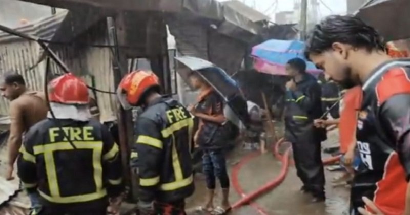 পুড়ল ৮ দোকান ও বসতবাড়ি,ক্ষতি কোটি টাকা