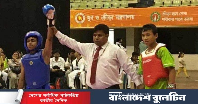 জাতীয় উশুতে স্বর্ণজয়ী চুনারুঘাটের শামছুর রহমান আনাছ