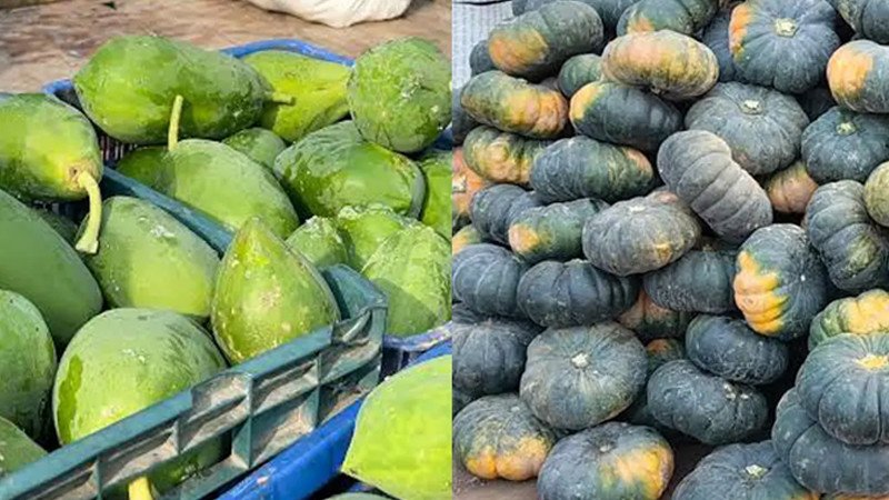 পেঁপে-মিষ্টি কুমড়া ছাড়া ৮০ টাকার নিচে মিলছে না সবজি