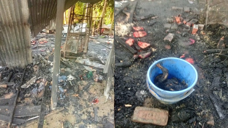 লোহাগড়ায় আগুনে পুড়ল দিনমজুরের বসতঘর, ক্ষতি ৫ লাখ টাকা
